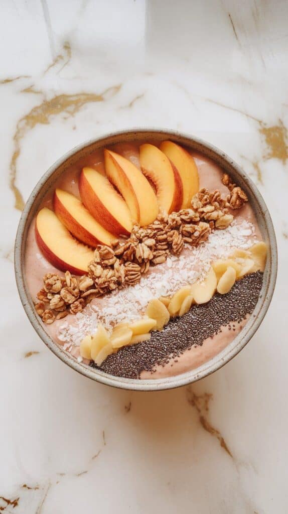 Peach Mango Smoothie Bowl