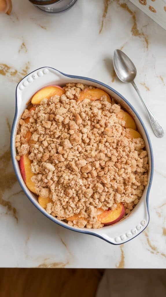 Peach Cobbler Coffee Cake