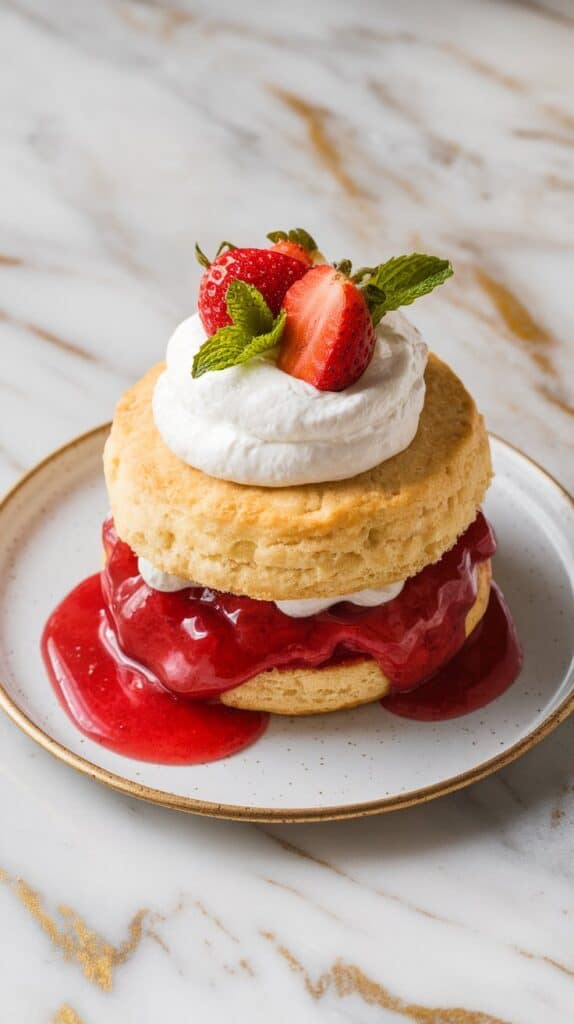 Strawberry Rhubarb Shortcake