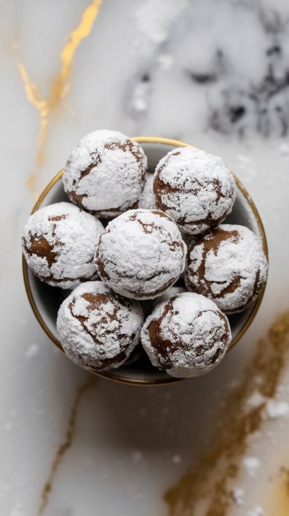 Black Cocoa Crinkle Cookies 