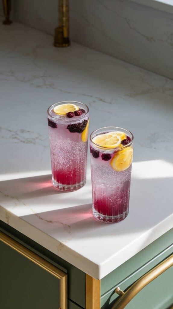 Sparkling Mulberry Lemonade