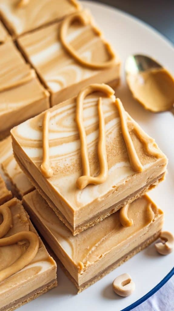 peanut butter frozen yogurt bars