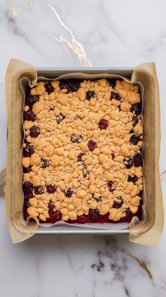 Mulberry Shortbread Bars