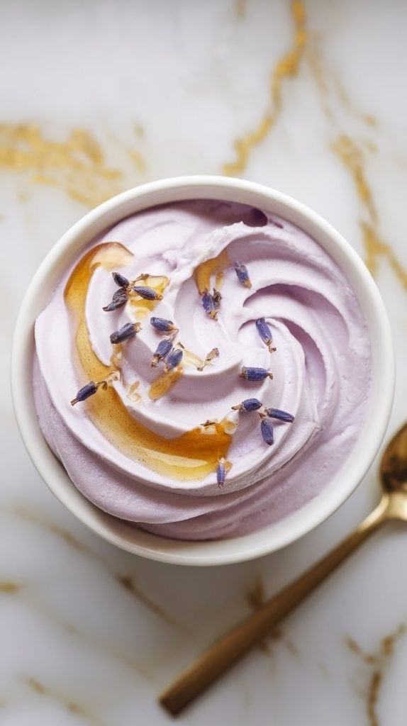 honey lavender frozen yogurt