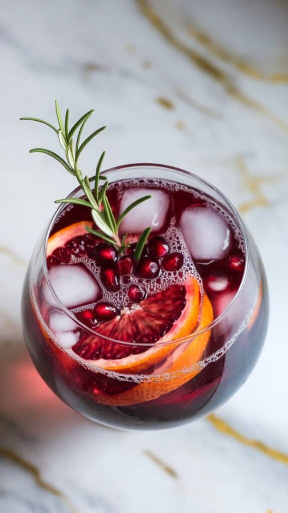 Blood Orange Pomegranate Sangria