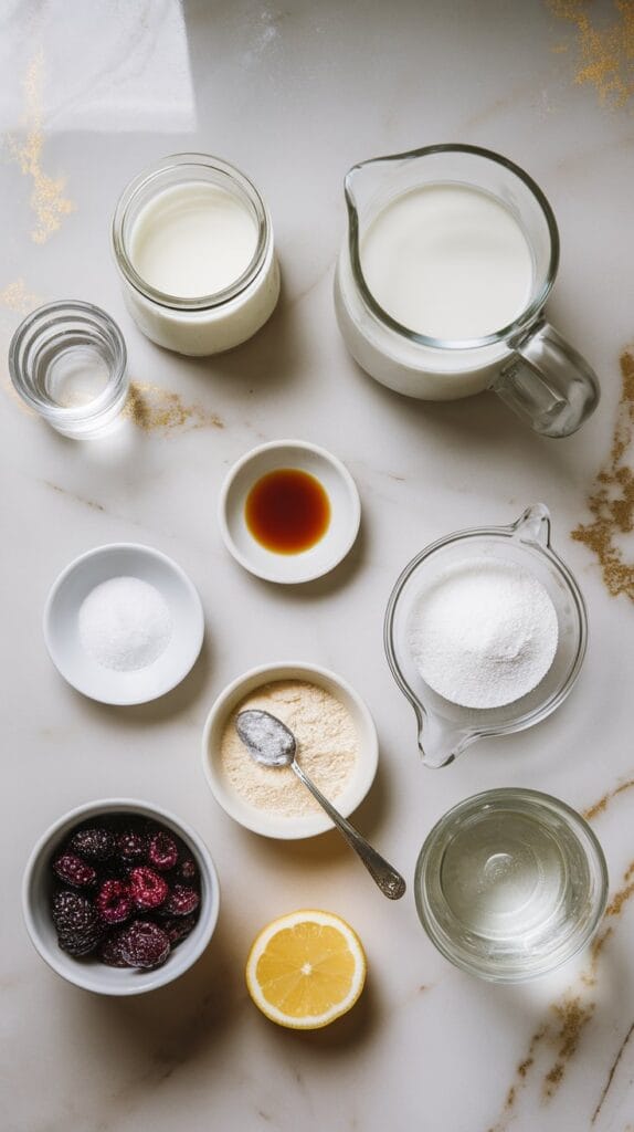 Mulberry Panna Cotta