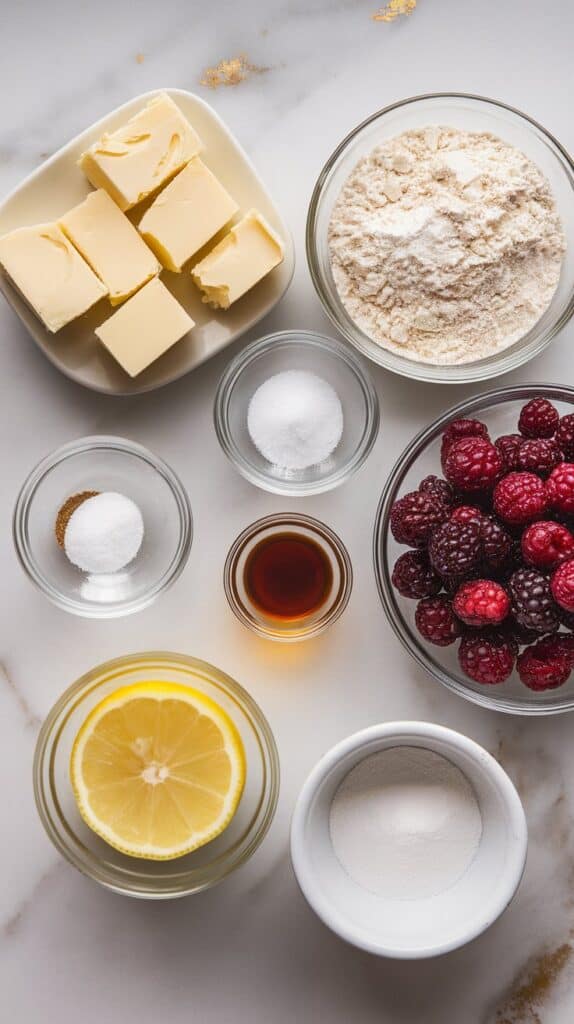 Mulberry Shortbread Bars