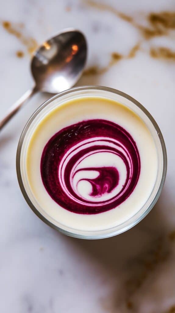 Mulberry Panna Cotta