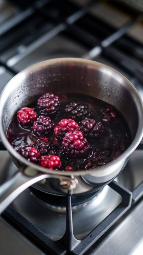 Mulberry Panna Cotta