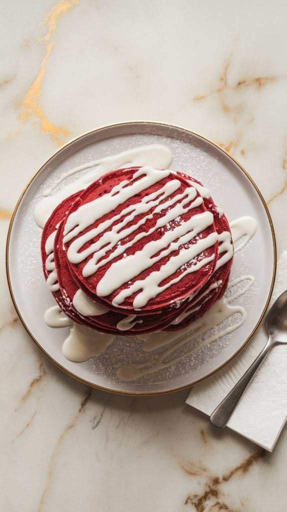Red Velvet Pancakes
