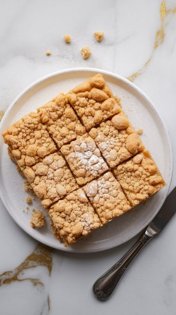 Eggnog Cheesecake Crumble Bars