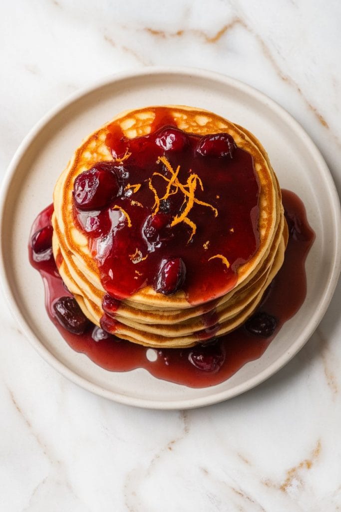 Cranberry Orange Buttermilk Pancakes