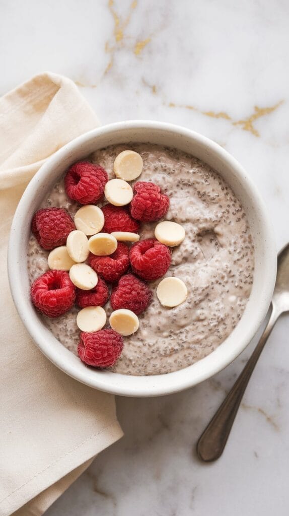 White Chocolate Raspberry Overnight Oats