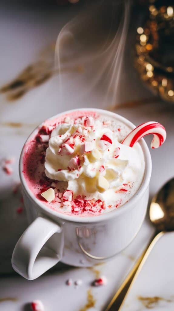 Peppermint White Hot Chocolate