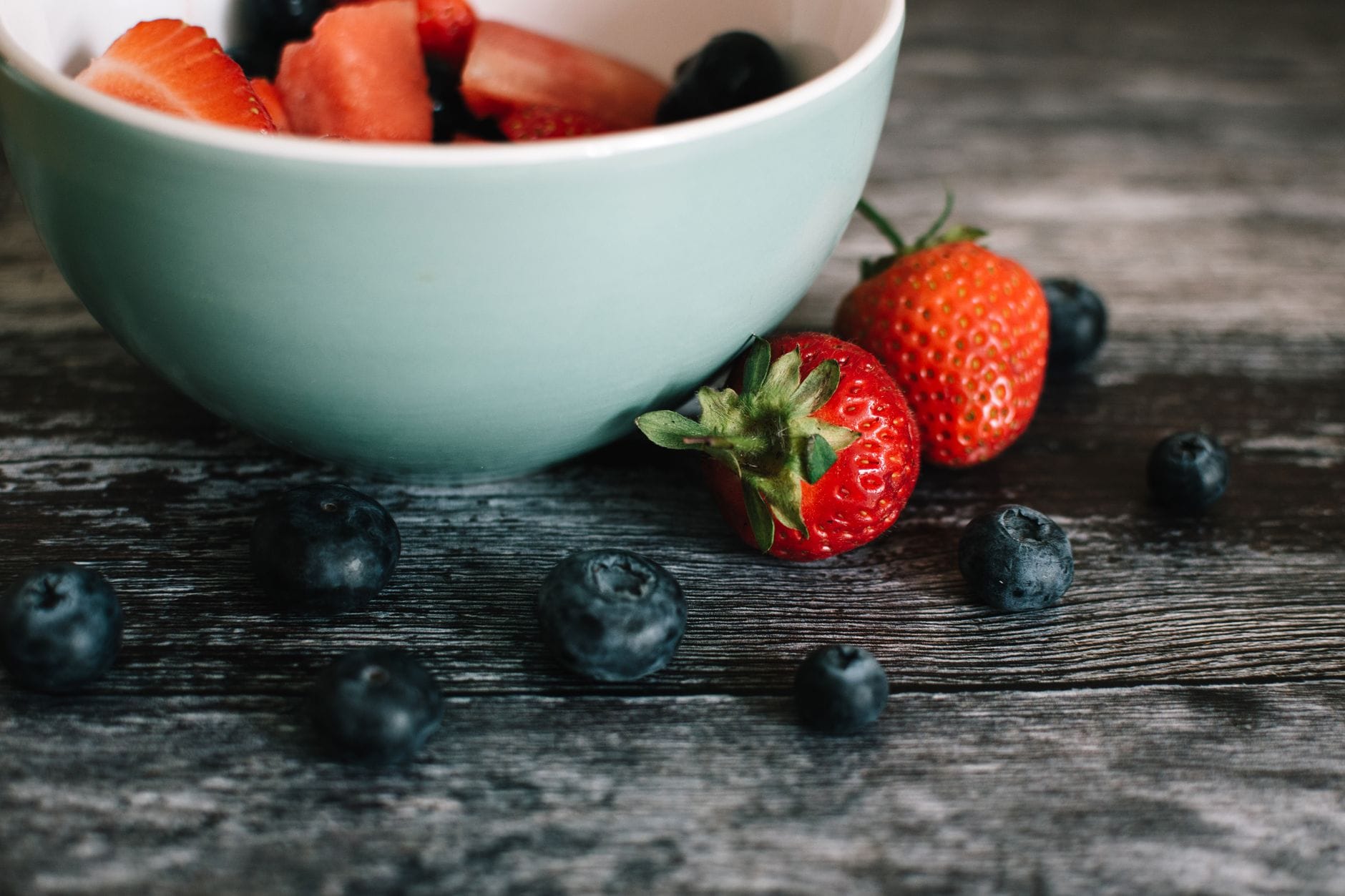 fresh berries bowl