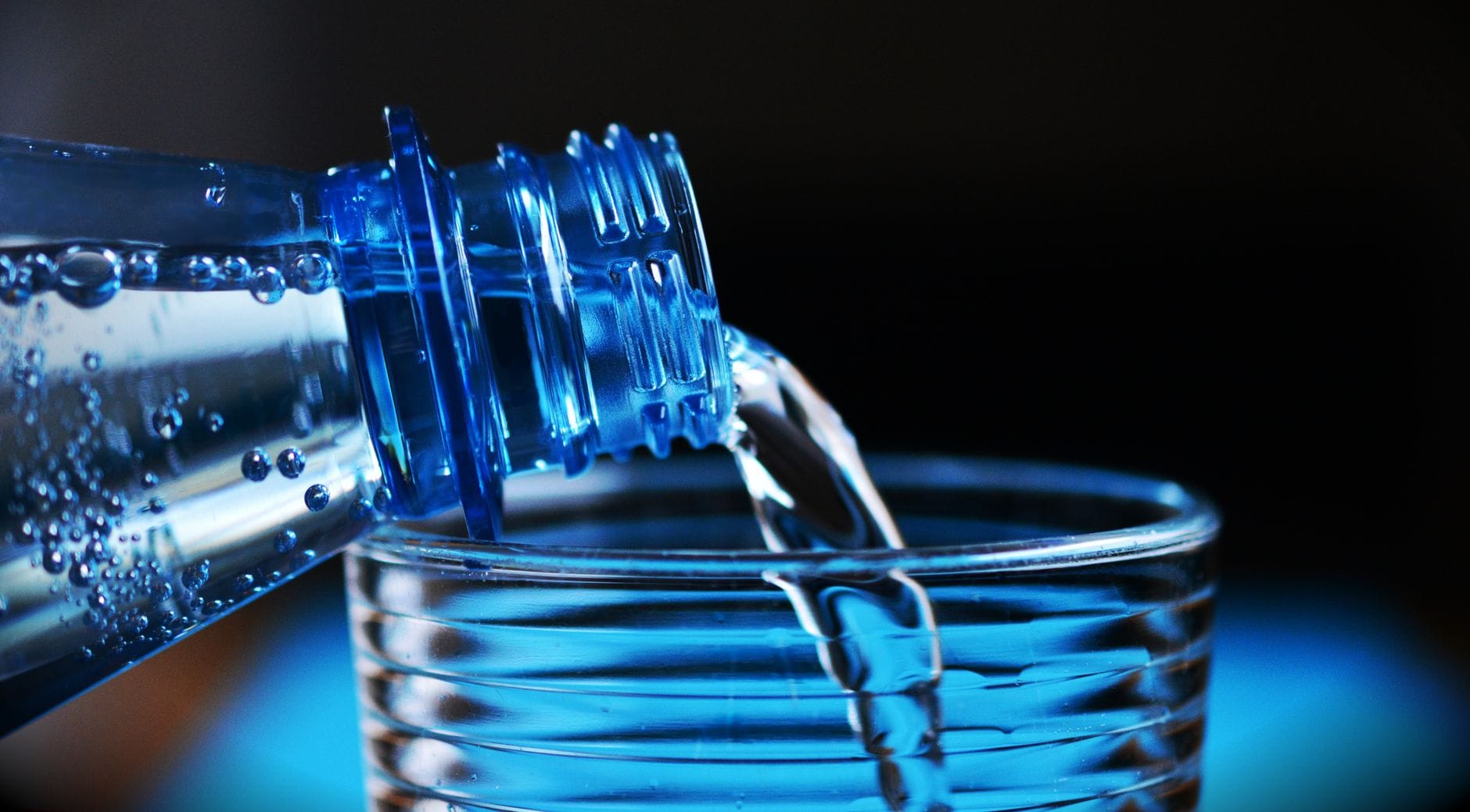 pouring glass of water