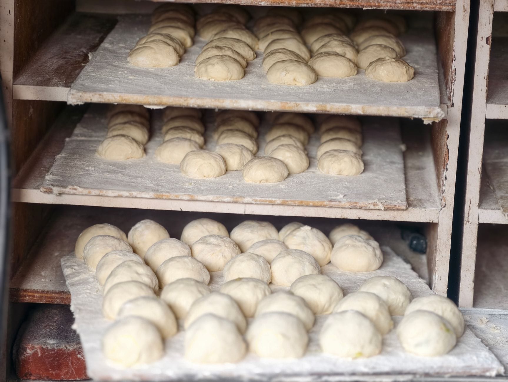 baking dough rising