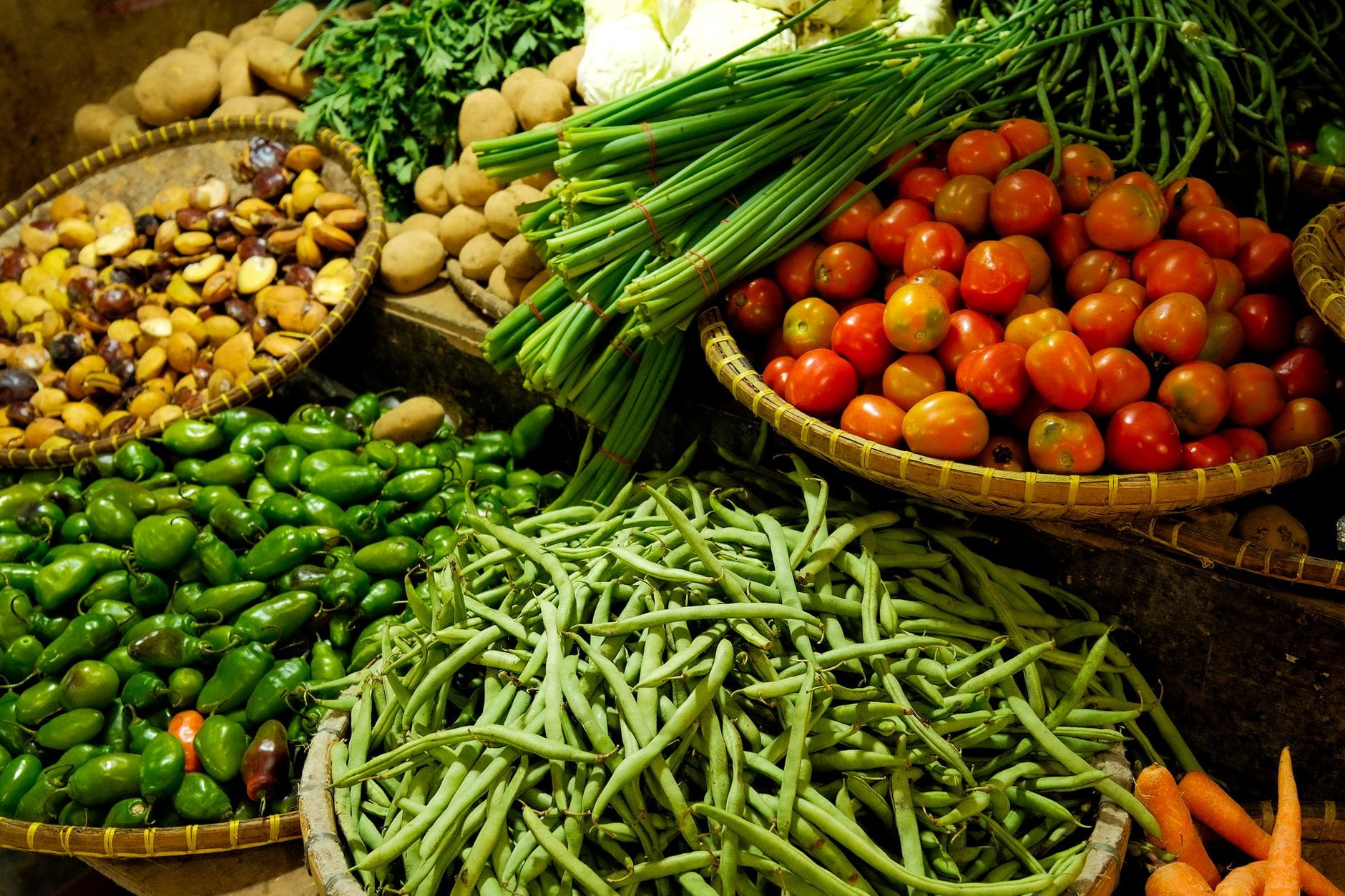fresh colorful vegetables