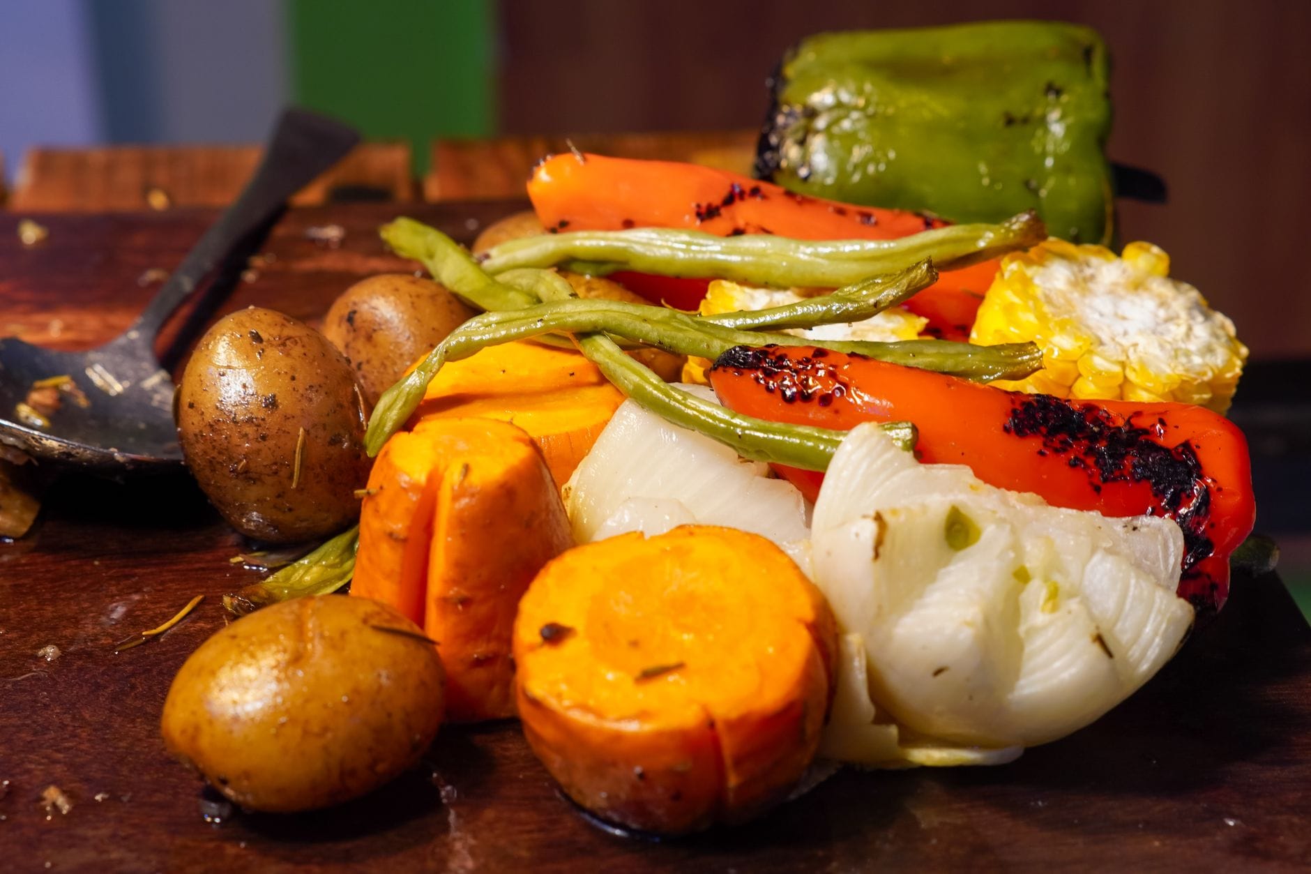roasted vegetables platter