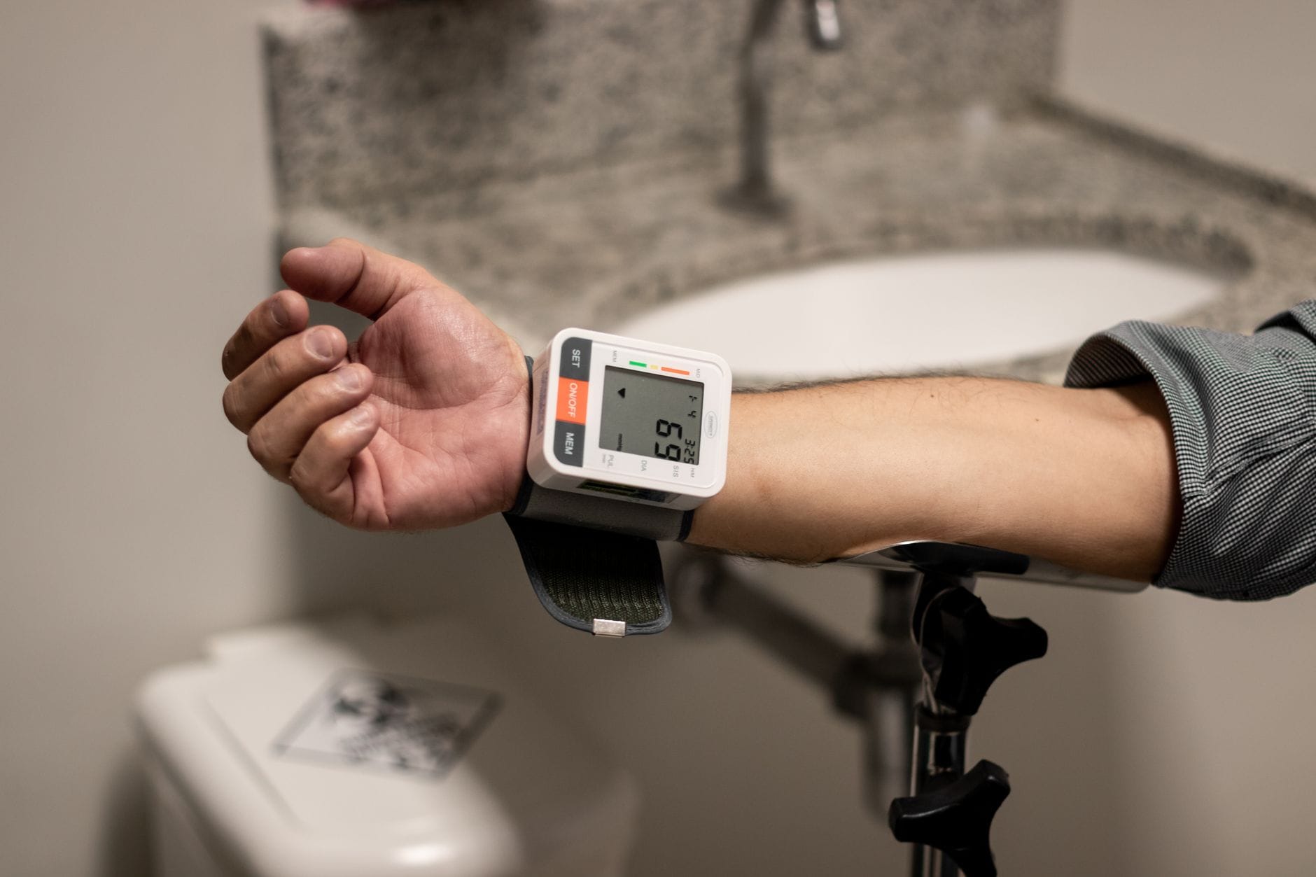 blood pressure monitor arm