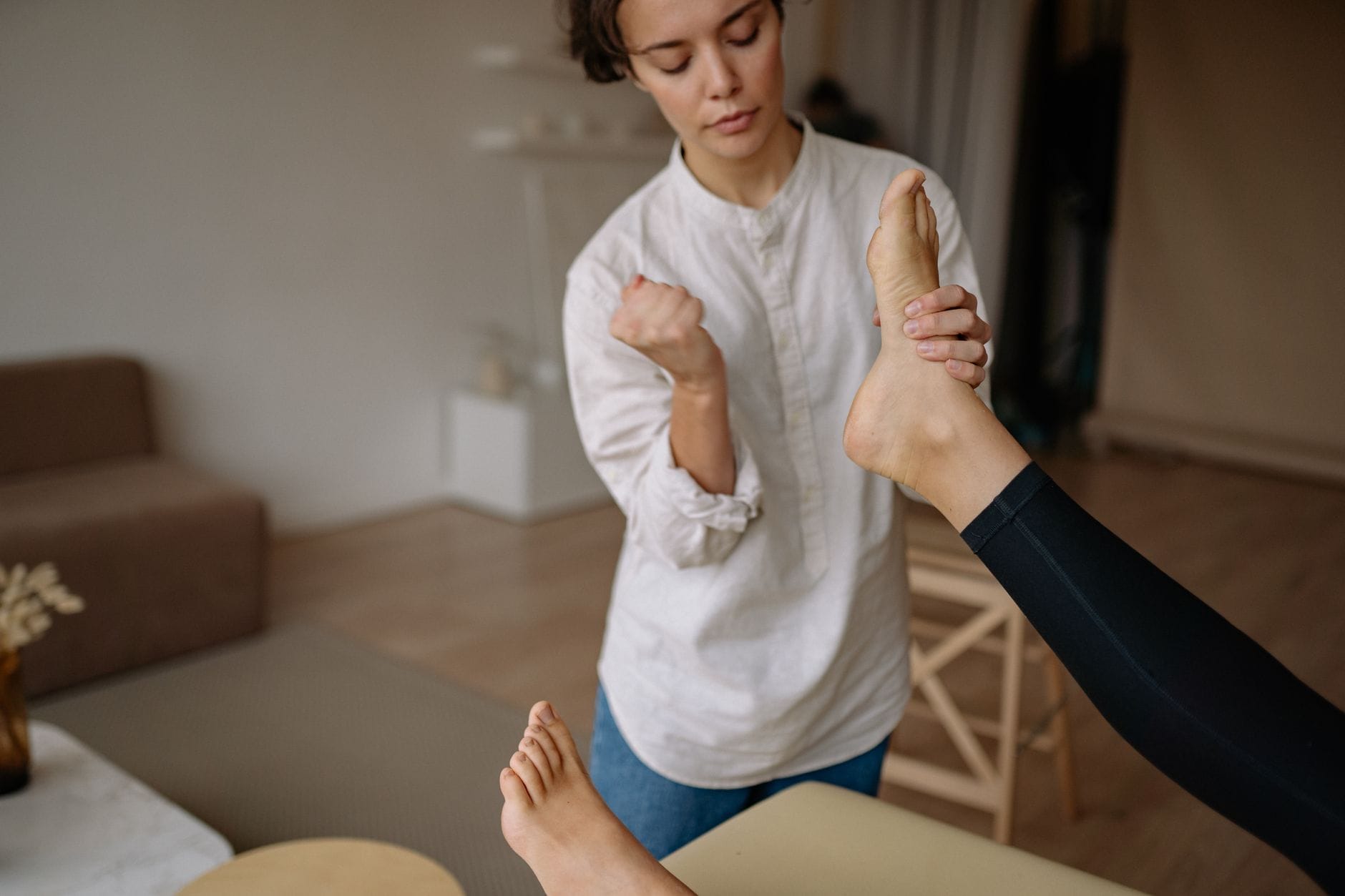 Foot Massage And Stretching