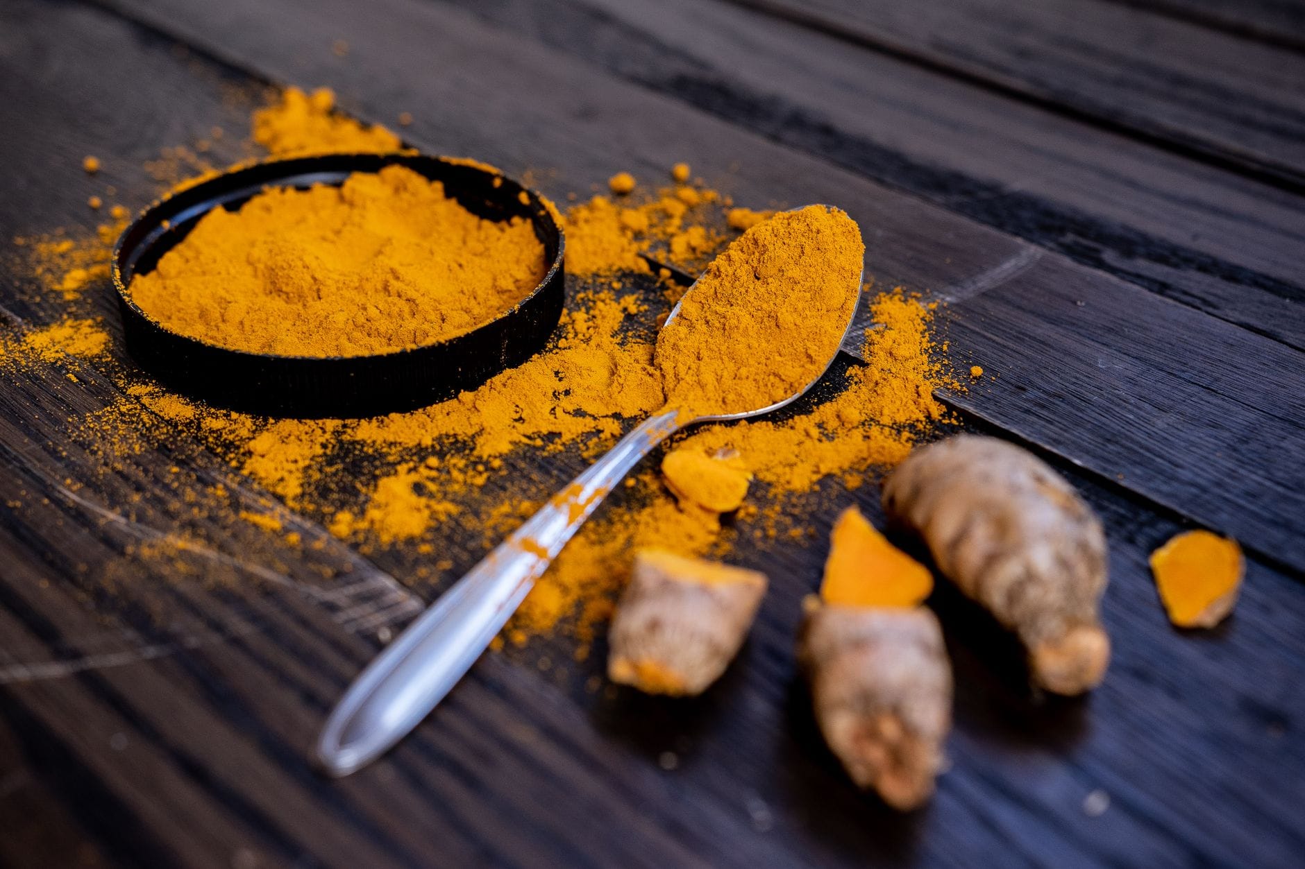 turmeric powder spoon