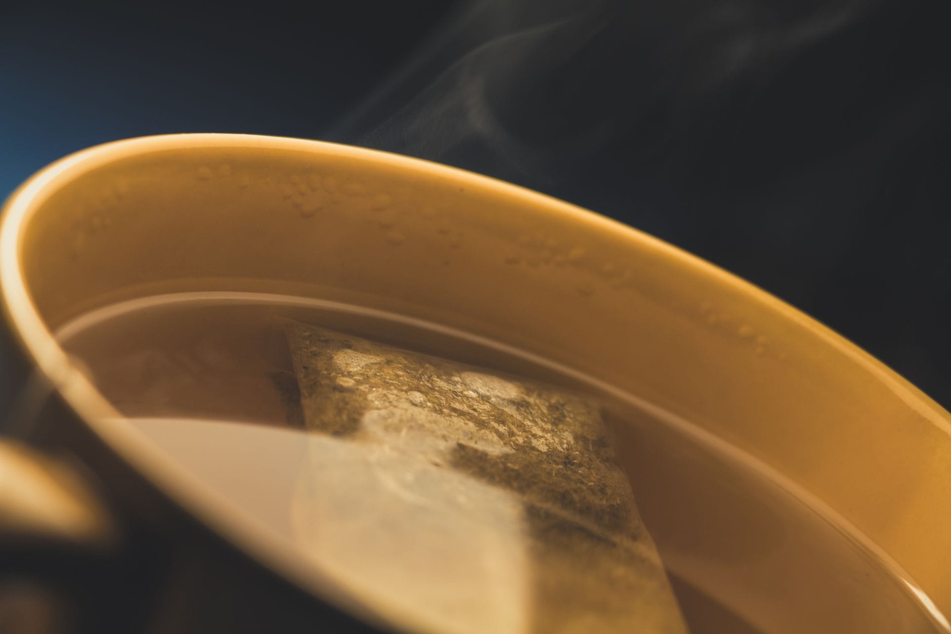 herbal tea cup steam
