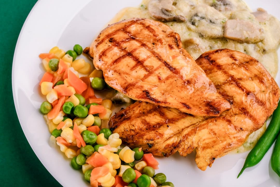 grilled chicken vegetables