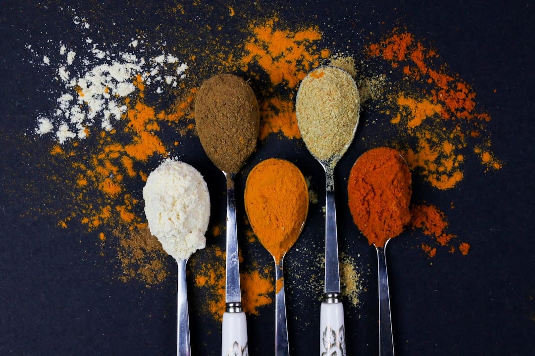 turmeric powder spoon