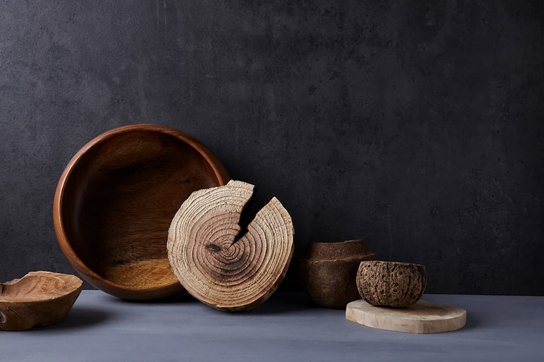 walnuts wooden bowl