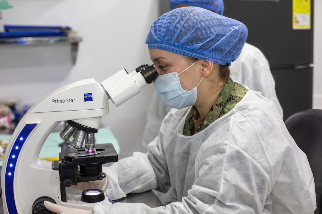 cell research microscope laboratory
